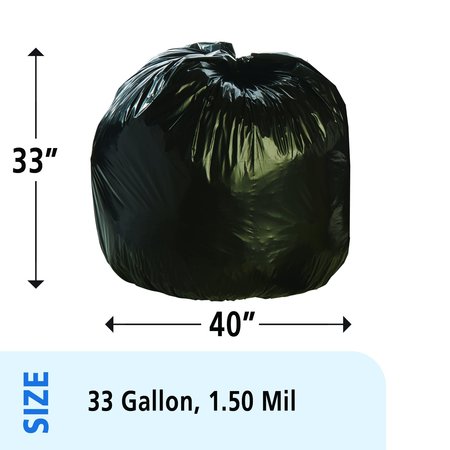 Stout By Envision 33 gal Trash Bags, Brown/Black, 100 PK T3340B15